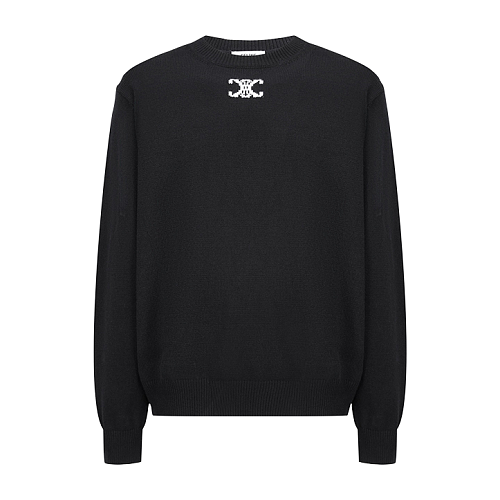 Celine Arc De Triomphe Jacquard Knit Pullover