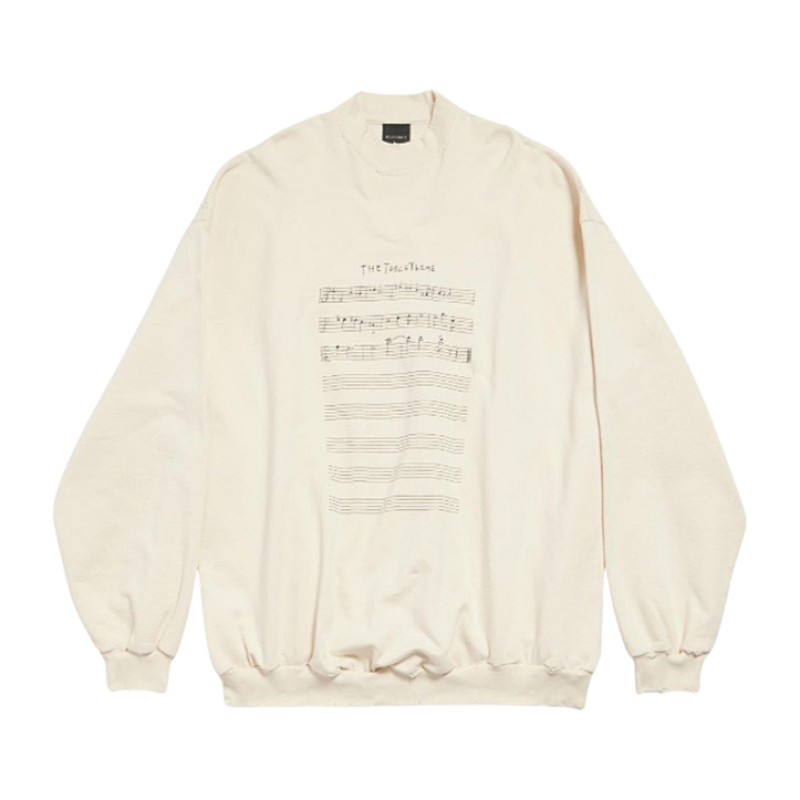 Ba Iaga Music Score Crew Neck Sweatshirt