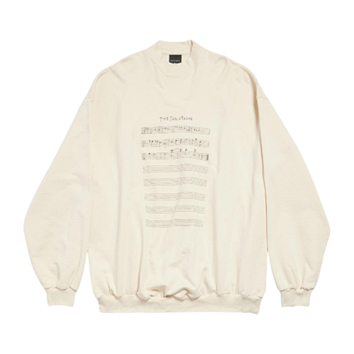 Ba Iaga Music Score Crew Neck Sweatshirt