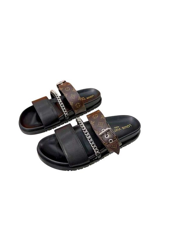 Louis Vuitton Multi Colored Optional New SlippersItem ID