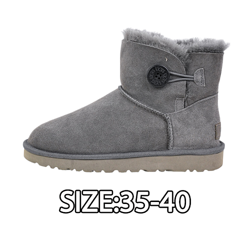 Bailey Wooden Buckle Sheepskin Snow BootsItem ID