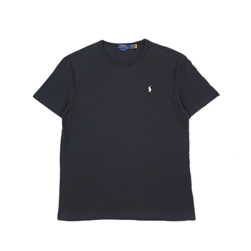 Basic Pony Logo Embroidered Short Sleeve - Black Rice