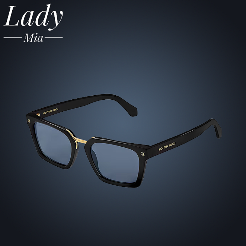 L V Engraved Logo Sunglasses