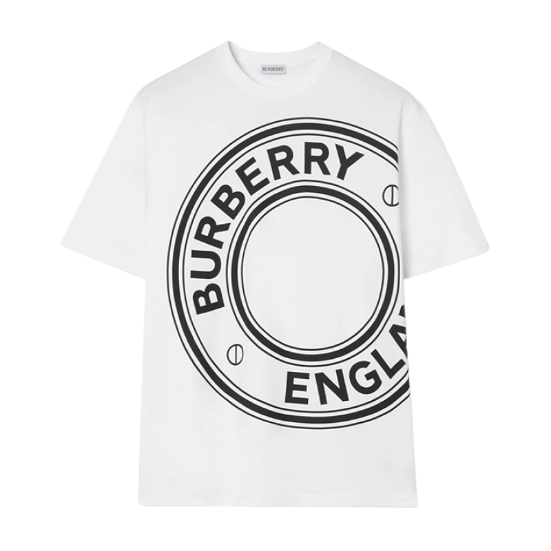 Big Circle Letter Print Short Sleeve
