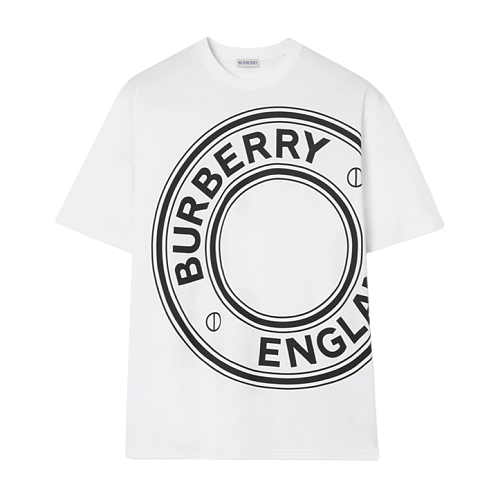 Big Circle Letter Print Short Sleeve