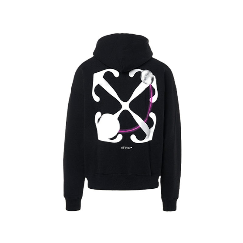 OW Moon Anchor Arrow Print Hoodie