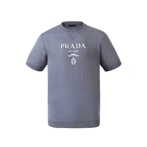 Classic Wool Crew Neck Short-sleeved Shirt