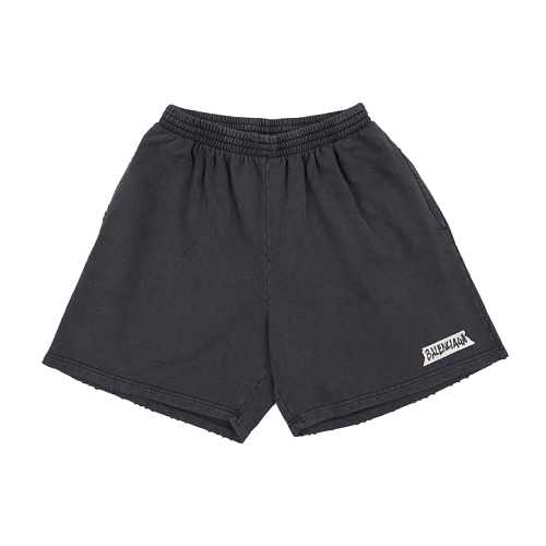 Paris Ink Letter Tape Shorts