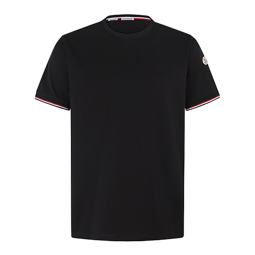 Logo Tricolor-Trim Cotton T-Shirt