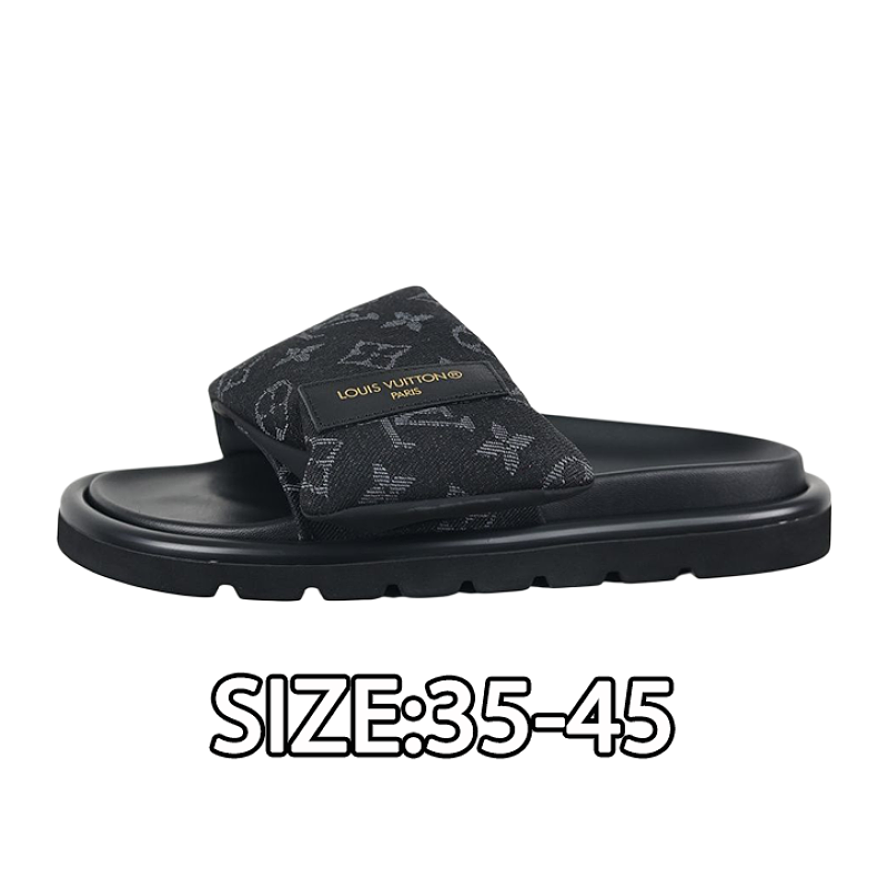 Reading Glasses Printed Open-Toe Slide Sandals Black