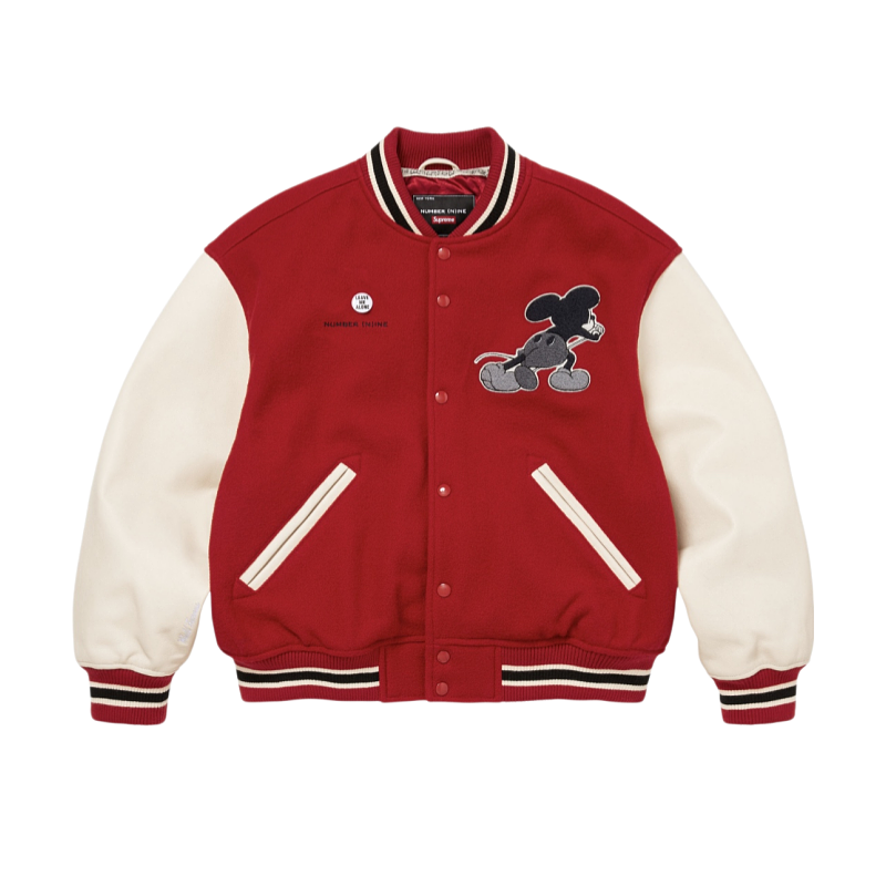 Supreme Mickey Baseball Jacket