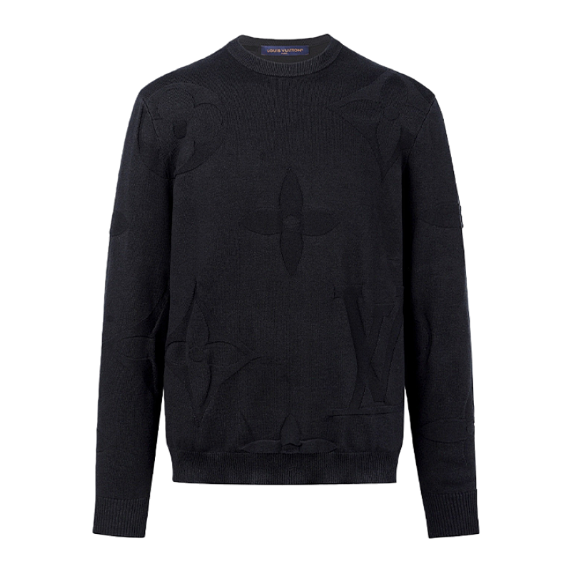 Pullover Long-sleeved All-over Jacquard Sweater