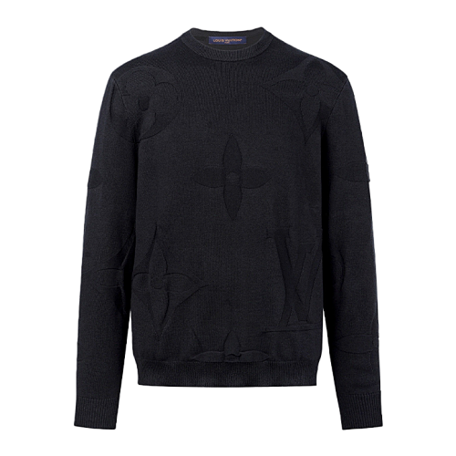 Pullover Long-sleeved All-over Jacquard Sweater