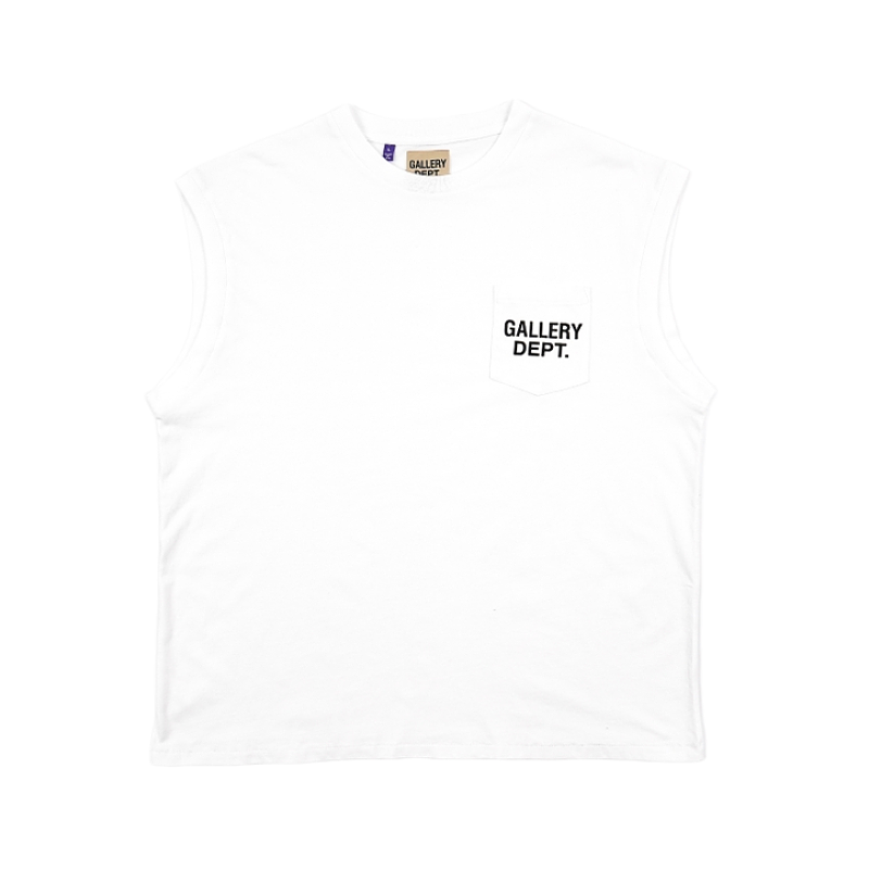 Pocket English Print Vest Short Sleeve