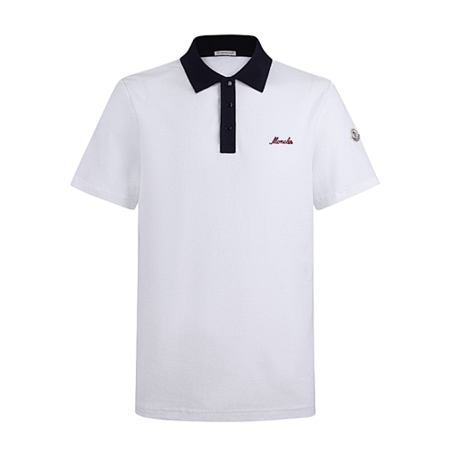 Moncler Embroidered Logo Short-sleeved Casual Polo Shirt