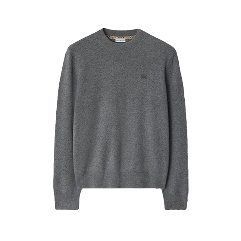 Bbr Checkered Horsehair Sweater Crew Neck