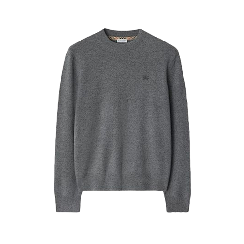 Bbr Checkered Horsehair Sweater Crew Neck
