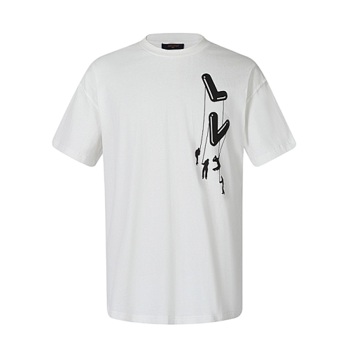 Louis Vuitton Classic Paratrooper Print Crew Neck Short-Sleeve T-Shirt
