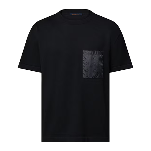 Pocket All-Over Print Knit Short Sleeve