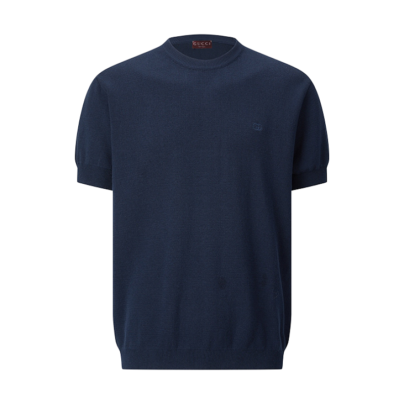 Gucci Embroidered Double G Logo Knit Sweater