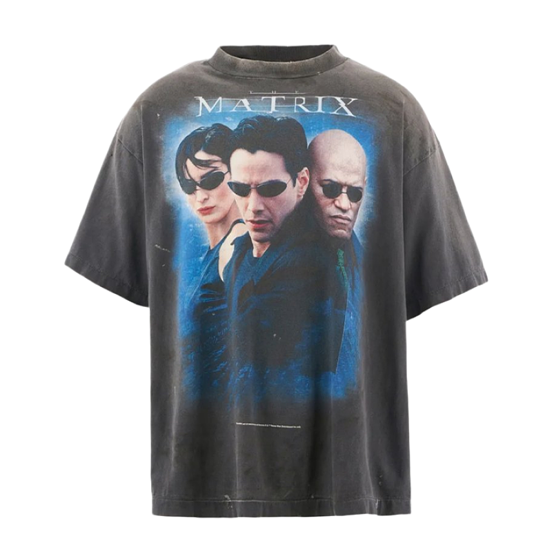 Three-Person Matrix Print Short Sleeve