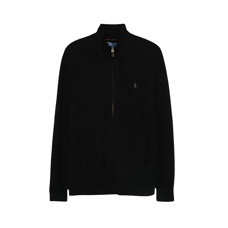 Pony Logo Jersey Half-Zip Sweater