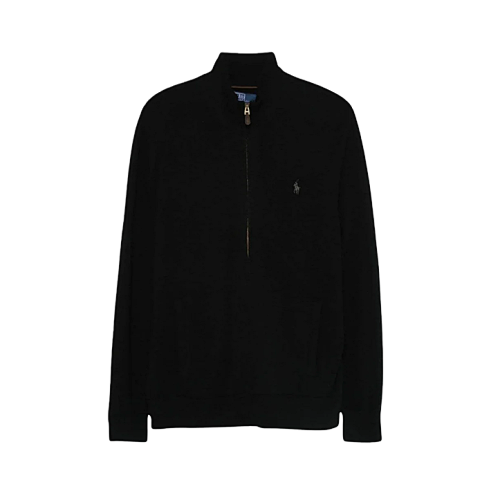 Pony Logo Jersey Half-Zip Sweater