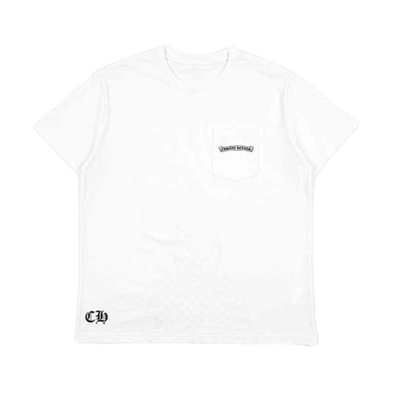 Half-Coverage All-Over Cross Print Short-Sleeve Shirt