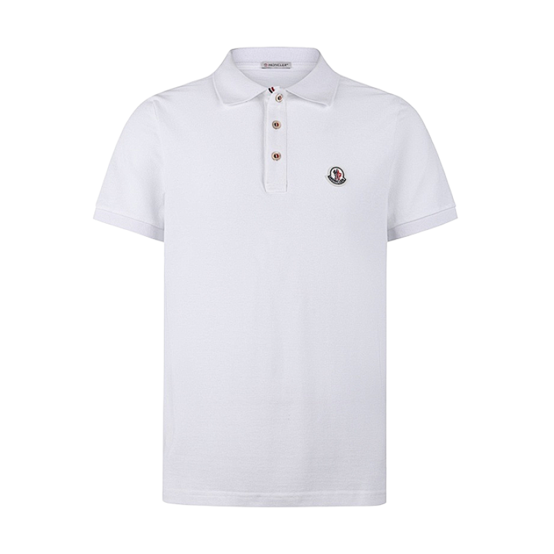 Moncler Cotton Short-Sleeve Polo Shirt With Patch Detail