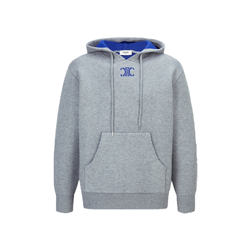 Celine Anagram Jacquard Logo Knitted Hoodie