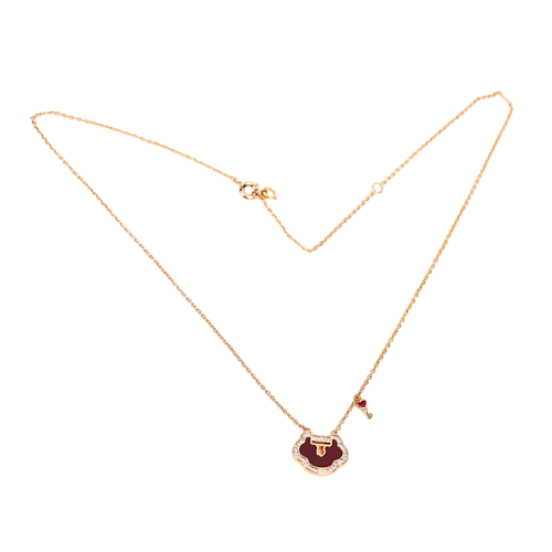 Qilin Peace Lock Necklace