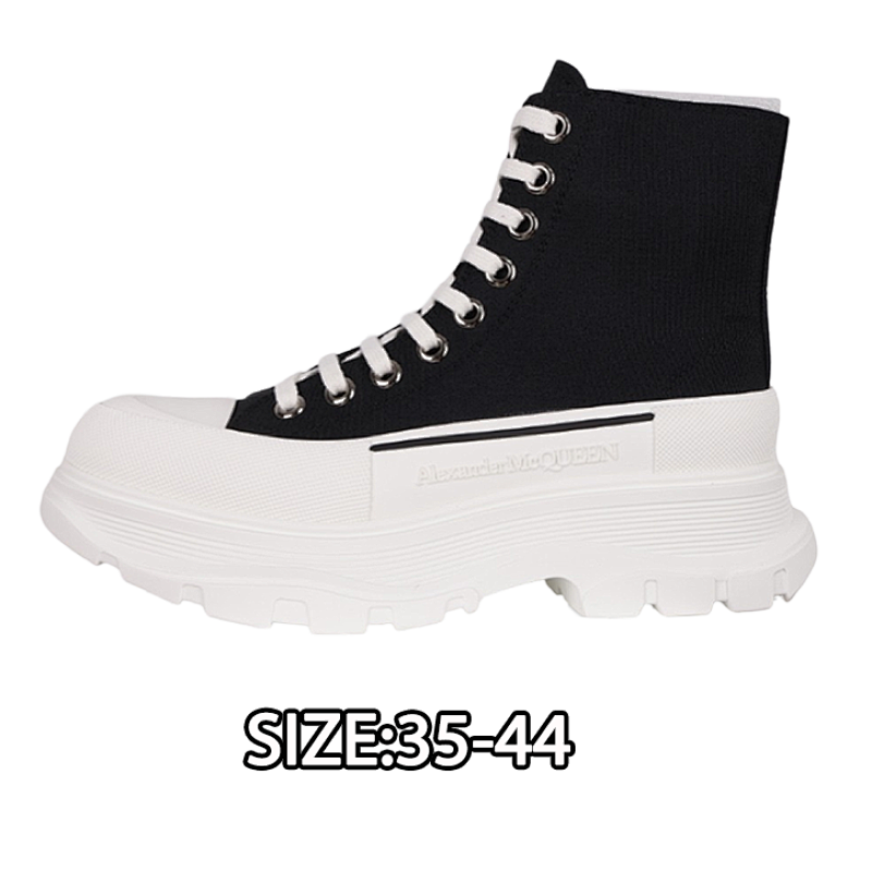 Alexander McQueen Platform Shoes Thick-soled Height-Increasing Canvas Shoes