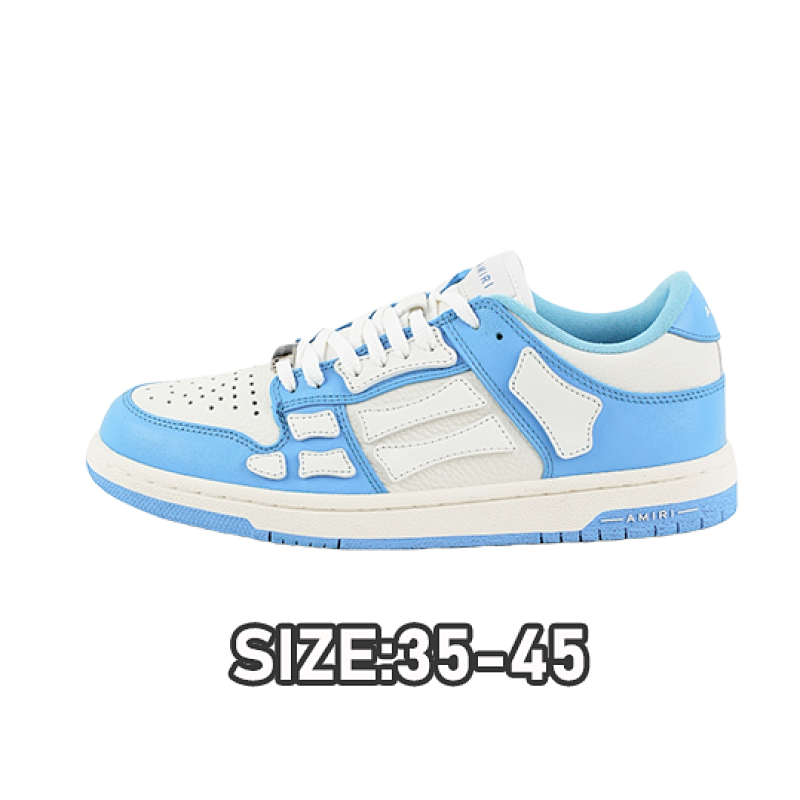 Amiri A Miri Skeleton Board Shoes Blue And White