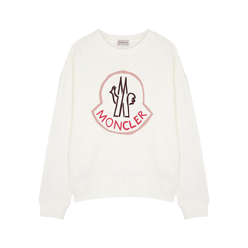Foamed Logo Print Crew Neck Sweatshirt