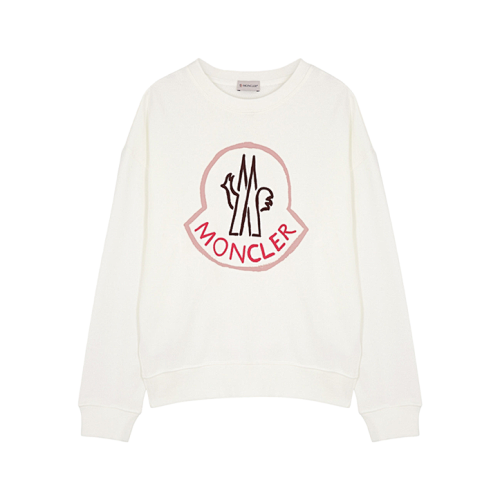 Foamed Logo Print Crew Neck Sweatshirt