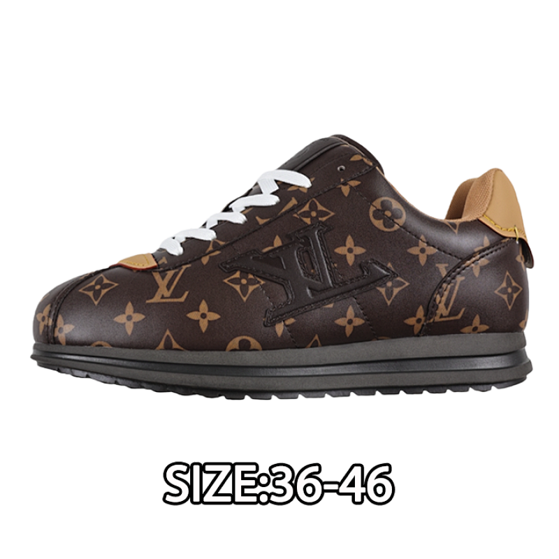 Louis Vuitton Collaboration Low-top Round-toe Lace-up