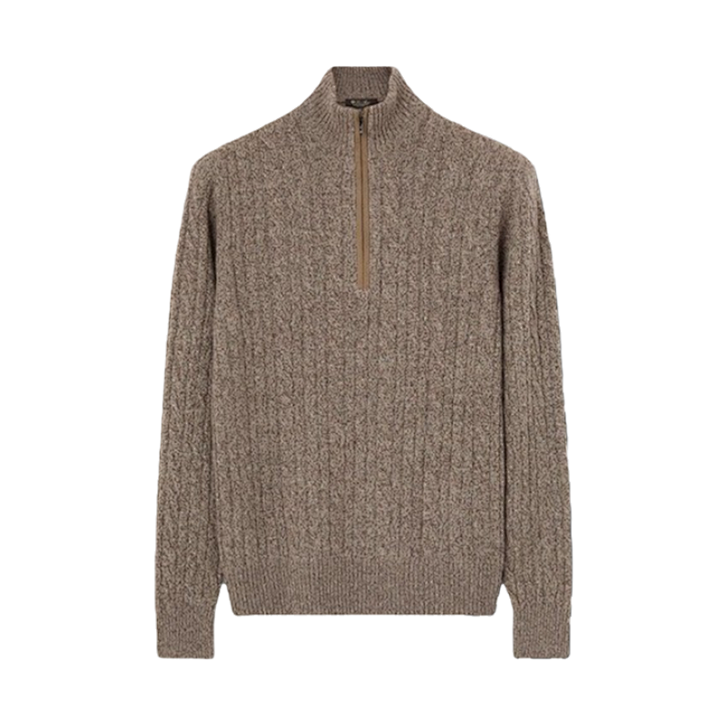 LP100 Wool Cable Knit Turtleneck Sweater
