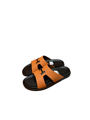 Hermès Oran Cowhide H-shaped SlippersItem ID