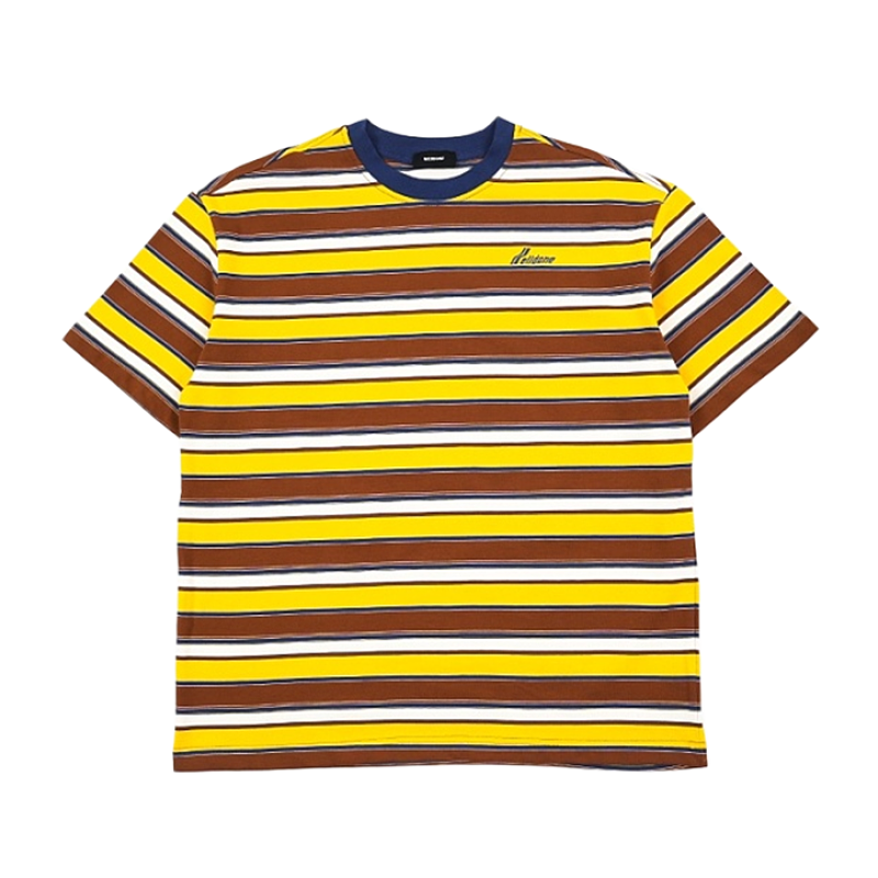 Small Striped Short-sleeved Shirt