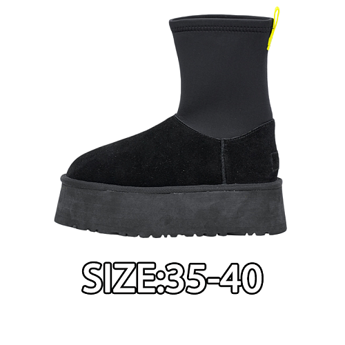 Pencil Boots With 5cm Thick Sole