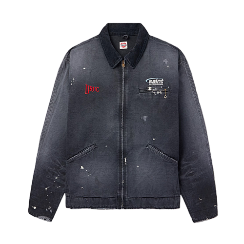 S M Drug Distressed Work Jacket