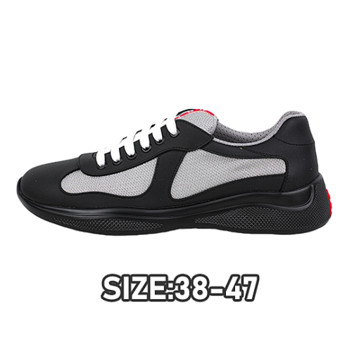 Prada P America's Cup Patent Leather Low-top Sneakers