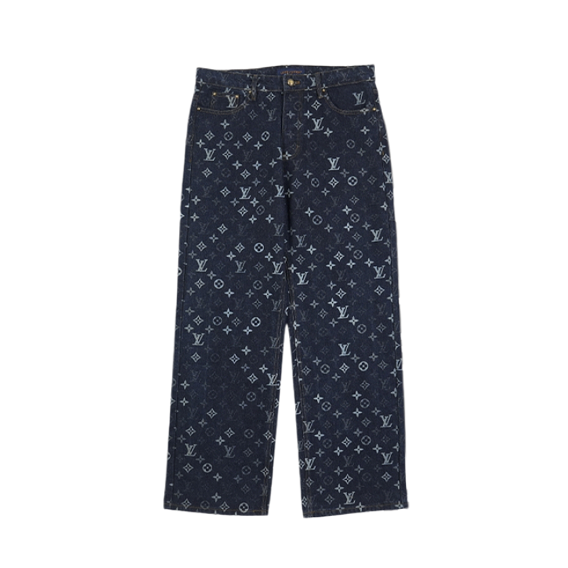 Louis Vuitton Monogram Full-print Jacquard Pants