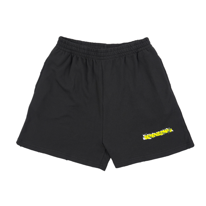 Tape-printed Lettering Shorts