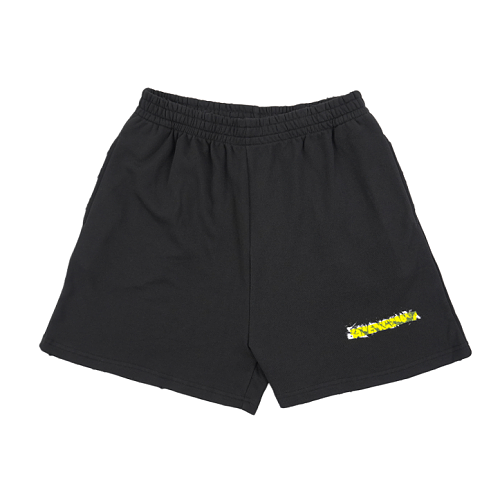 Tape-printed Lettering Shorts