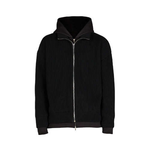 Small Label Fake Two-piece Hooded Sweater