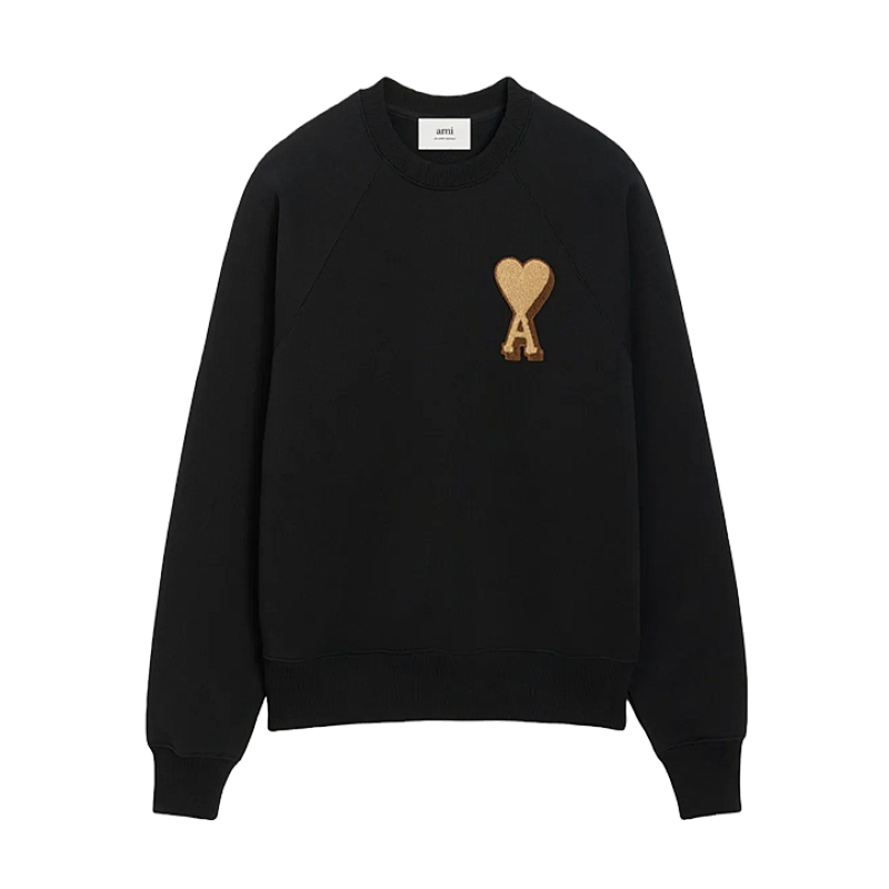 Big Heart Badge Round Neck