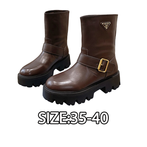 Prada New Arrival Women's Slip-On Boots. Crafted From Premium Calfskin Or Suede Materials