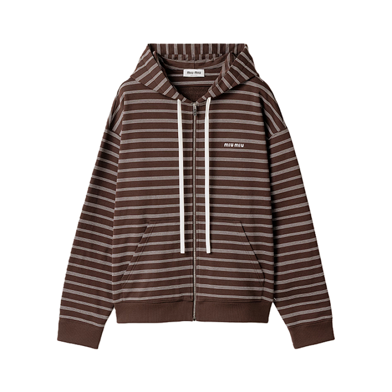 Small Striped Zip-up Jacket