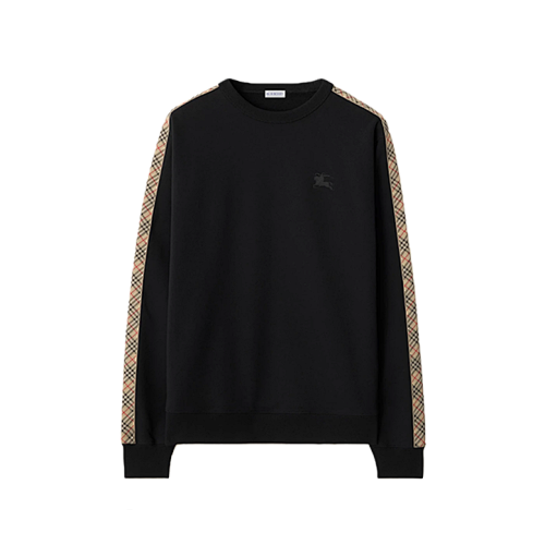 Black Ribbed Sweatshirt